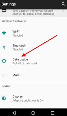 Tip on How To Check Your Mtn Night Data Usage  Android-data-usage-menu