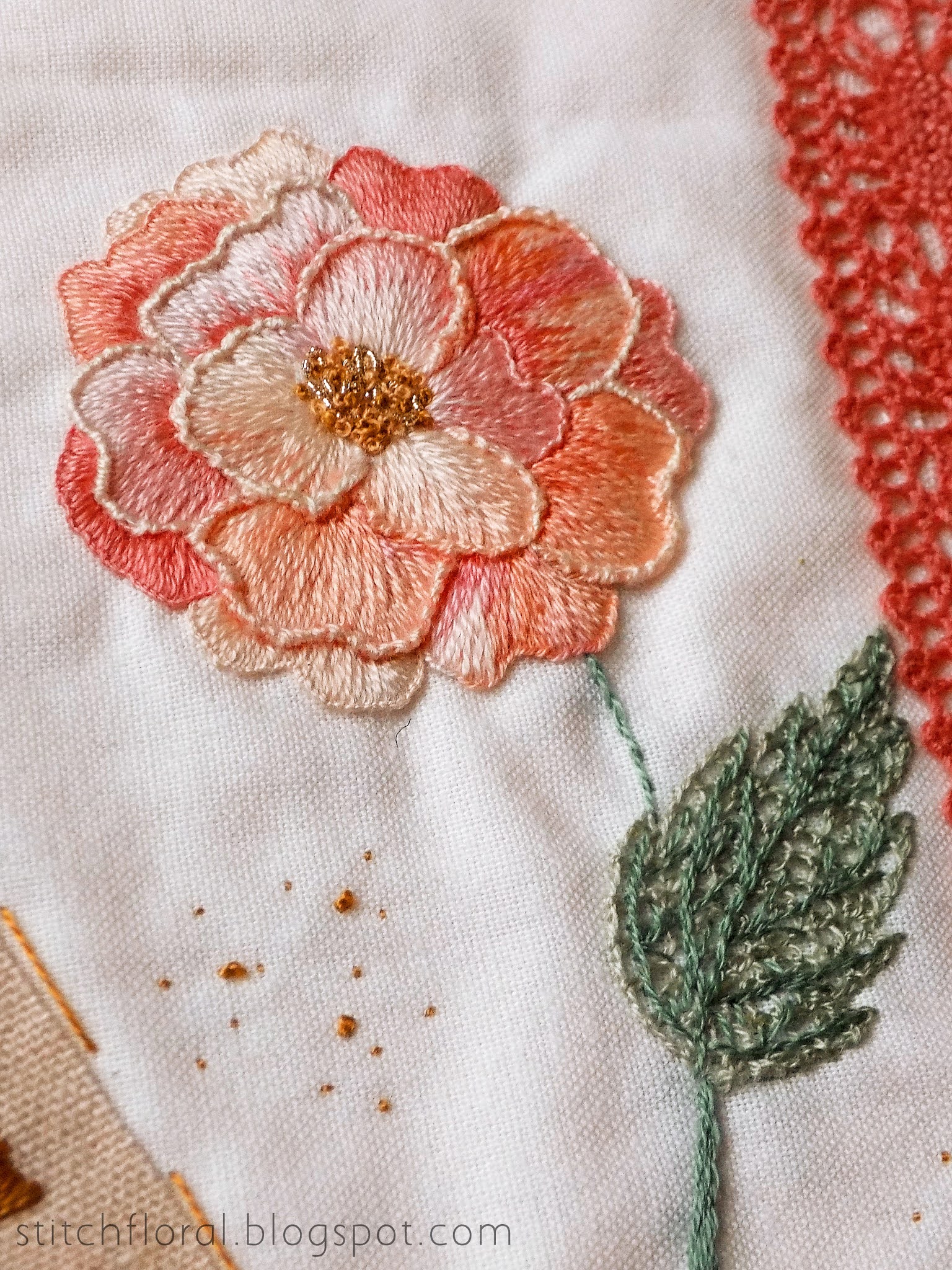 embroidery flower