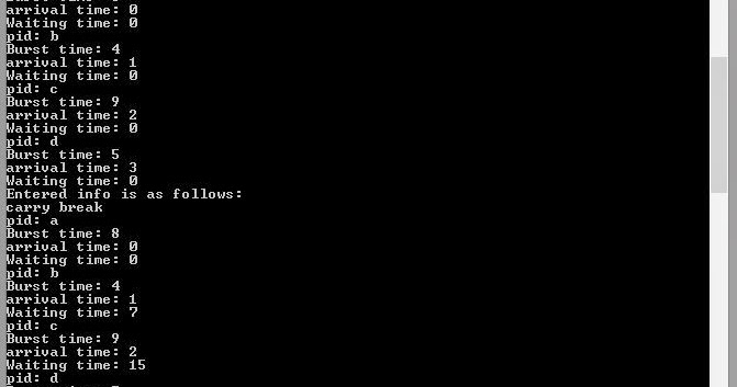 CskeCode: 8.Write program to implement SJF scheduling algorithm (Non ...