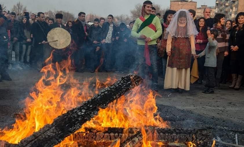 Праздник трндез в армении