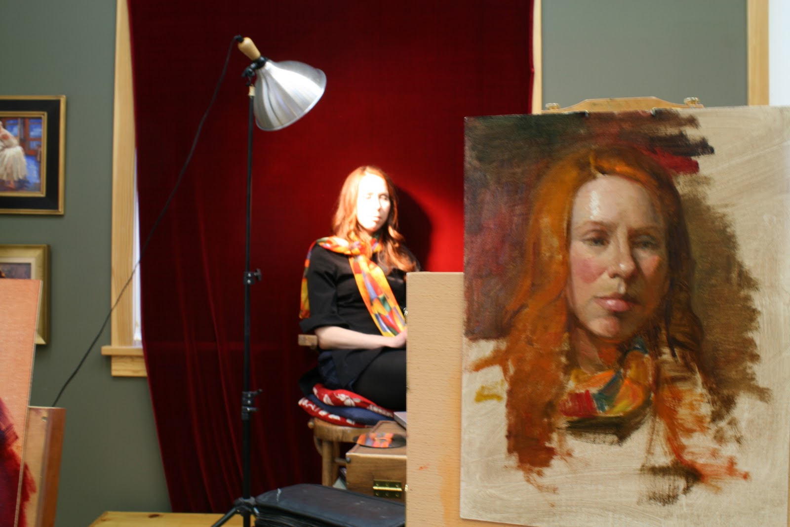 Rembrandt, Etc. Making My Mark Painting the model from life