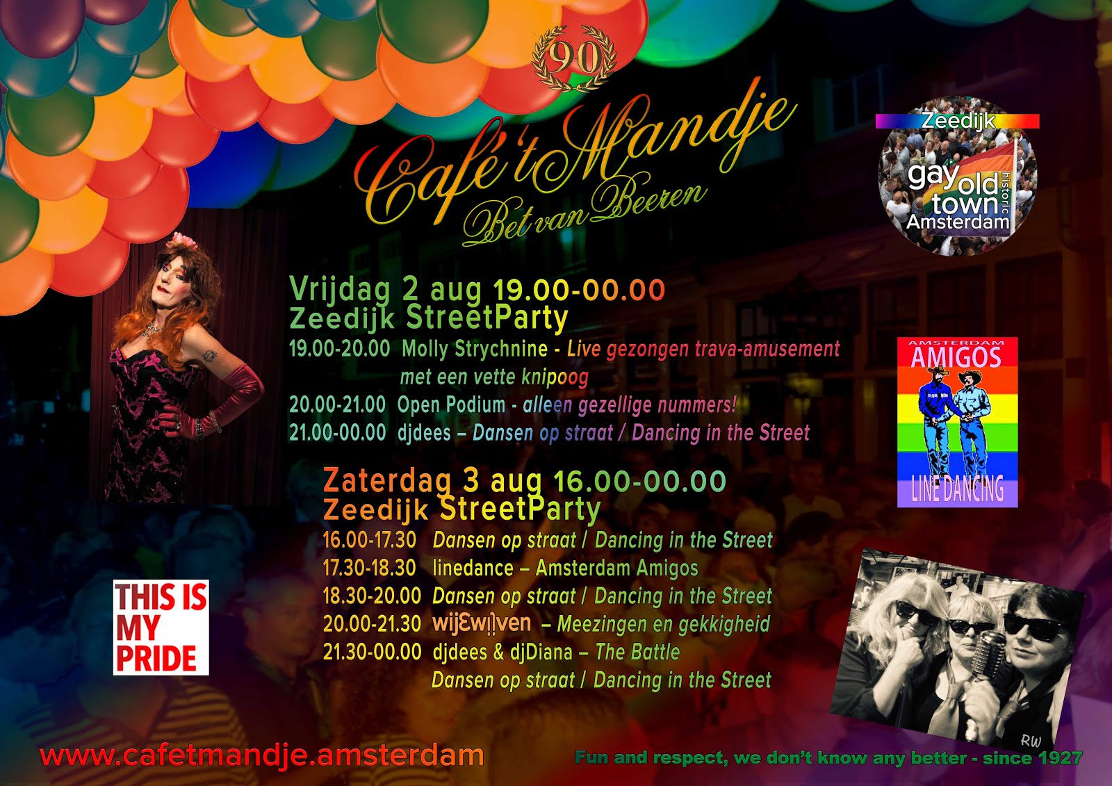 Programma 't Mandje bij Amsterdam Pride 2019