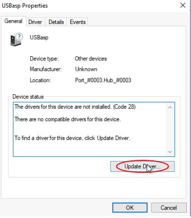 Instalasi Driver USBasp