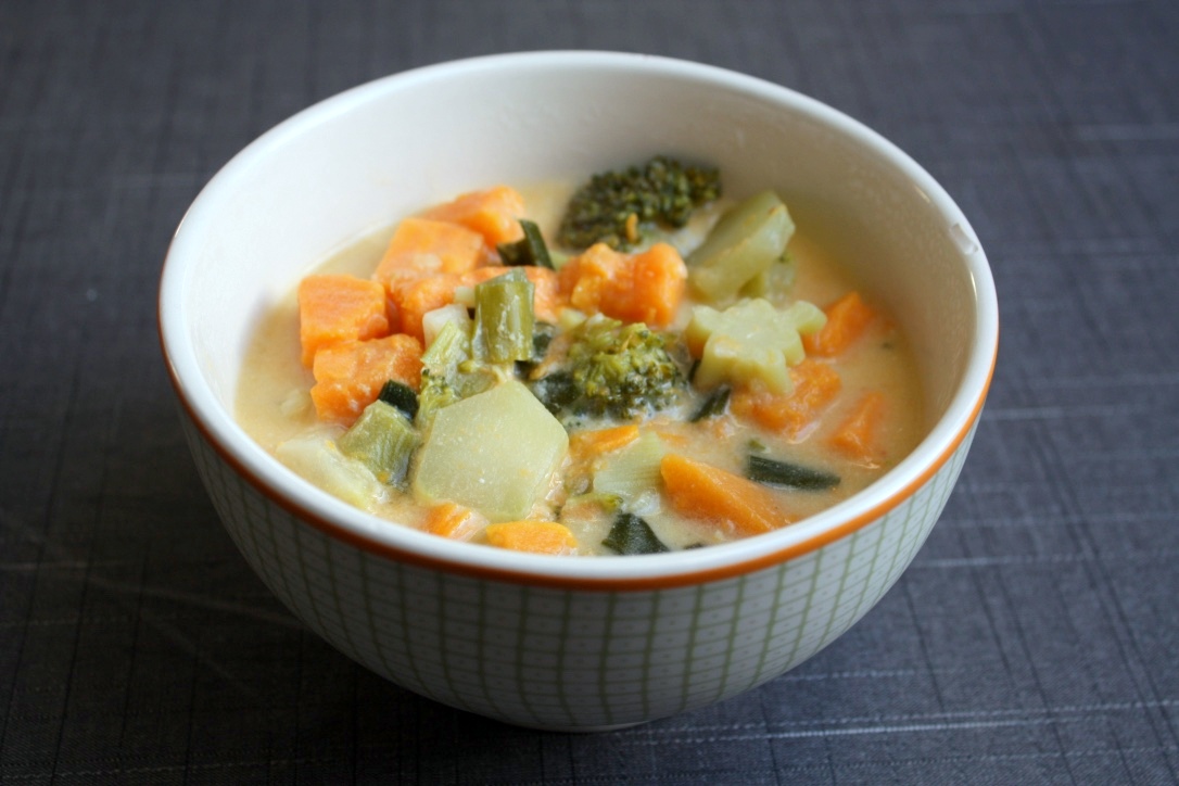 Postbud Abnorm tofu Thai-inspireret kokossuppe med broccoli, sød kartoffel og ingefær |  Madlaboratoriet | Bloglovin'