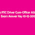 Kerala PSC Driver Cum-Officer Attendant Exam Answer Key 10-12-2019
