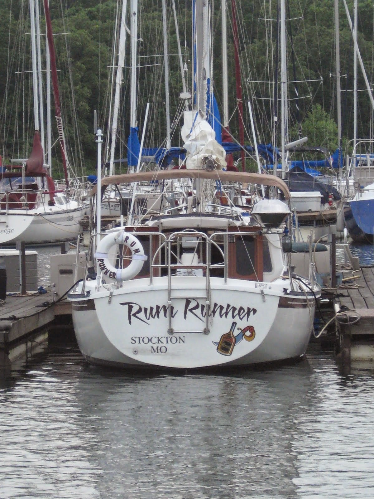 Rum Runners Cove Top of the mast