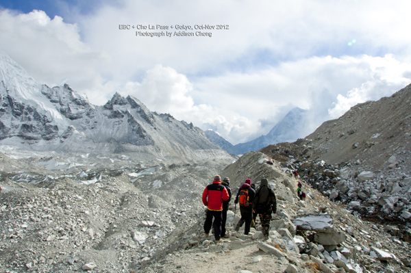 Khumbu Glacier at EBC Khumbu Glacier at EBC