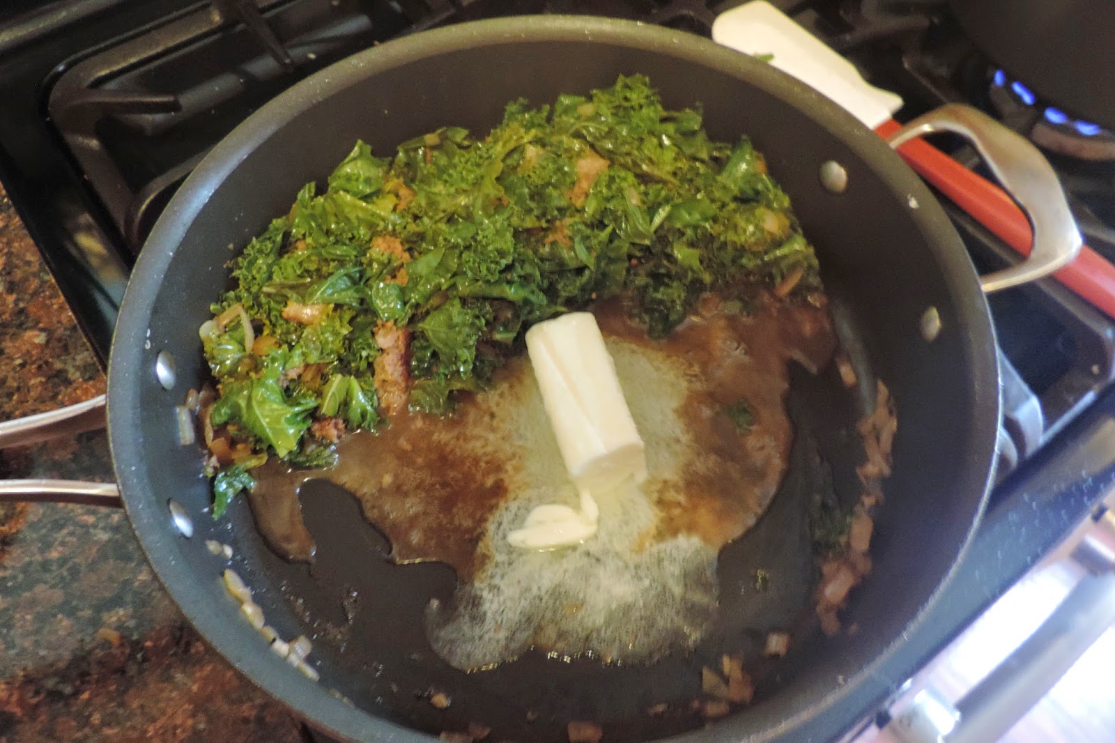 Mushroom Fettuccine with Kale in a White Wine Cream Sauce The Kitchen