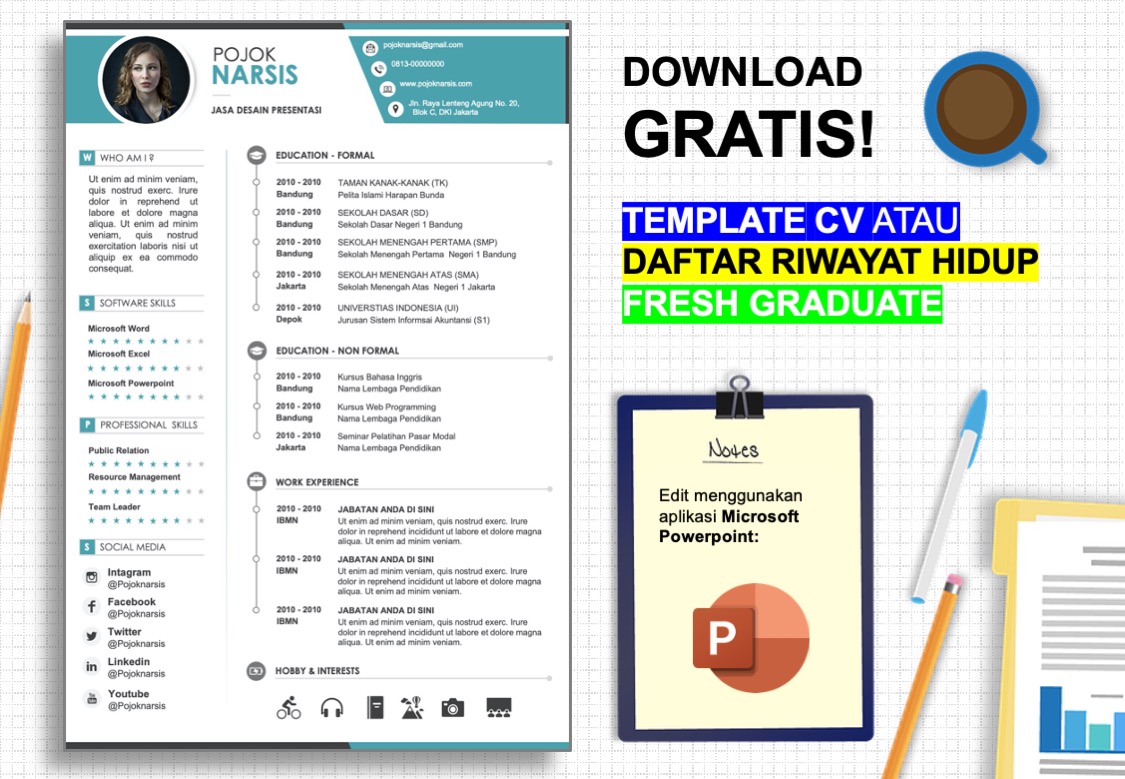Download Template Daftar Riwayat Hidup IMAGESEE Download Template Daftar Riwayat Hidup IMAGESEE