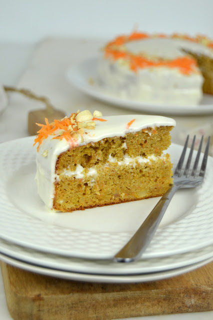 Tarta De Zanahoria Con Cobertura De Queso
