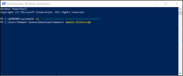 ปิดใช้งานคำถามเพื่อความปลอดภัยใน Windows 10 โดยใช้ PowerShell Script