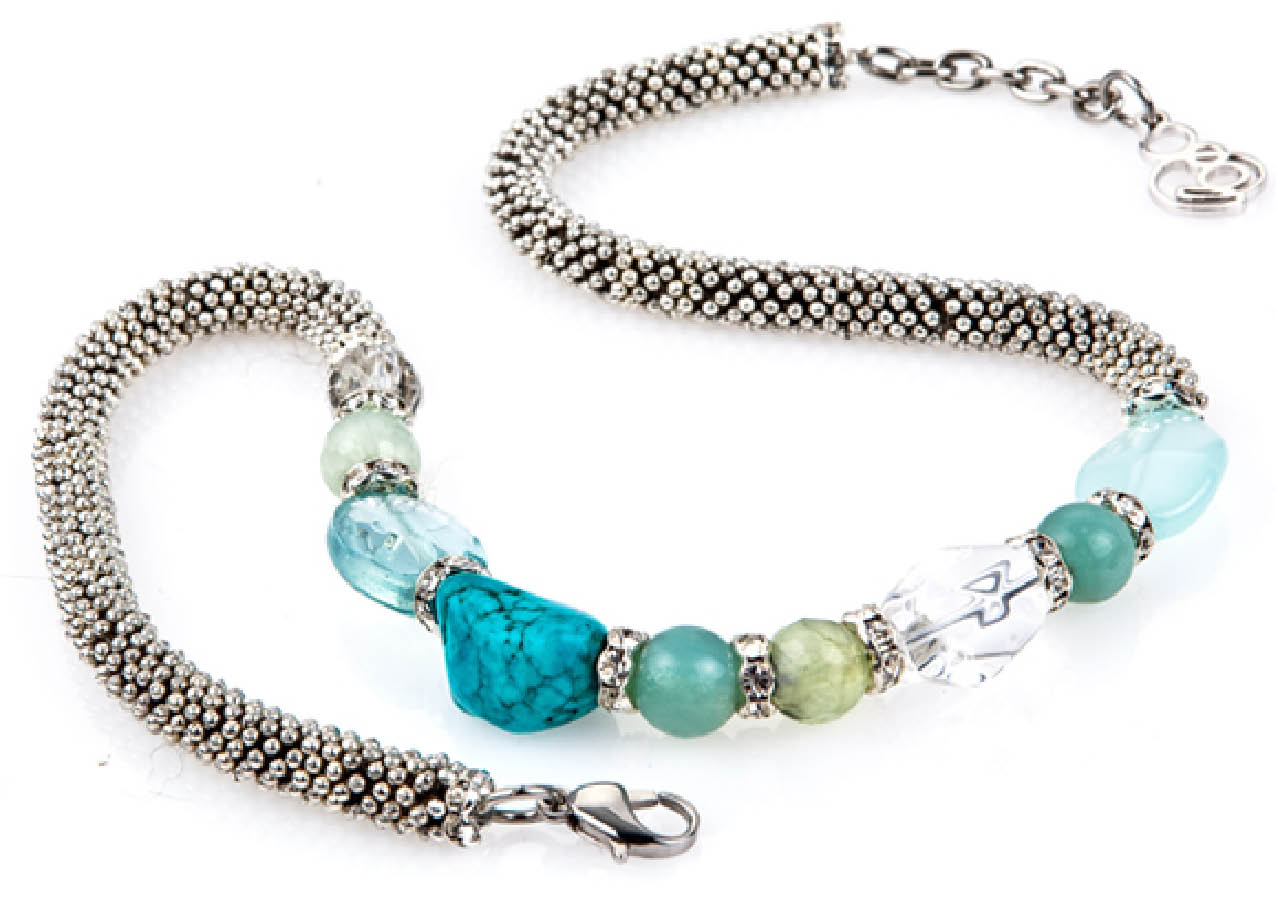 Indian Fashions & Styles Handmade Jewelry Healing Beads Gemstone Necklace