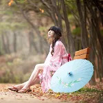 Lee Ga Na In Kimono Foto 8