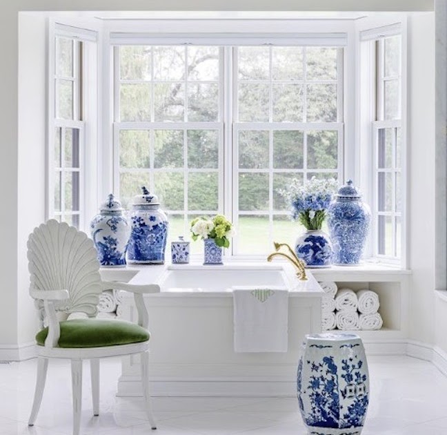 Chinoiserie Chic The Blue and White Chinoiserie Bathroom