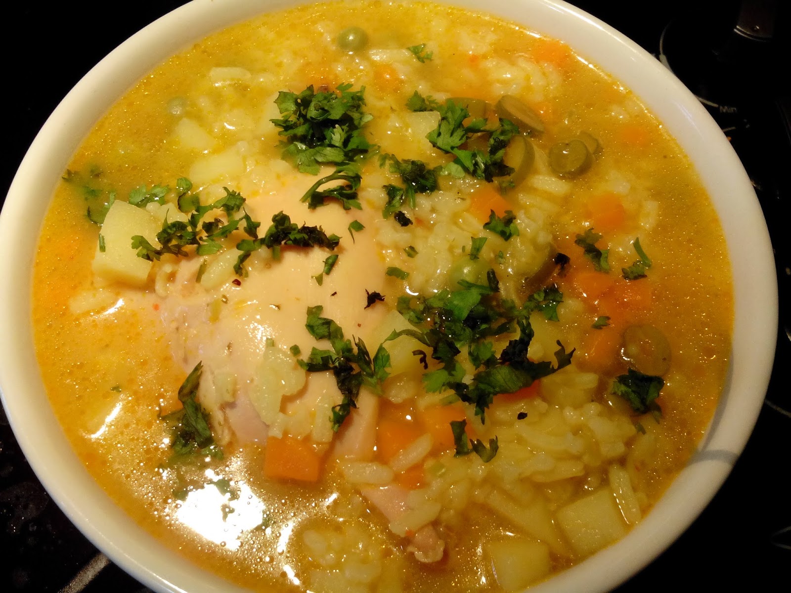 Caseros de la Abuela SOPA DE ARROZ CON POLLO