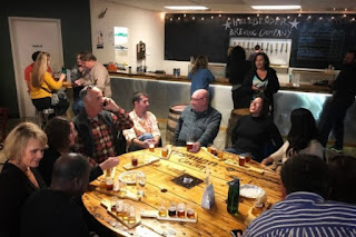 Hellbender Brewing Company communal table