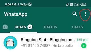 Whatsapp dark mode Whatsapp navigation button