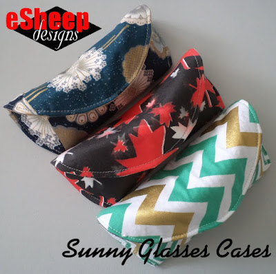 Sunny Glasses Cases crafted by eSheep Designs