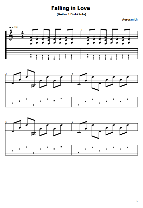 Falling in Love Tabs Aerosmith. How To Play Falling in Love On Guitar/ Free Tabs/ Sheet Music. Aerosmith - Falling in Love / solo