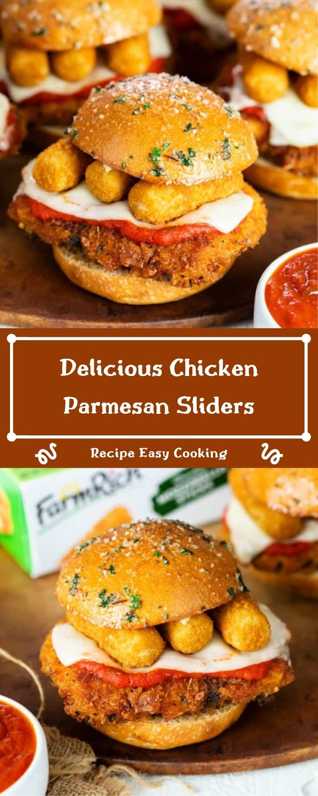 Delicious Chicken Parmesan Sliders