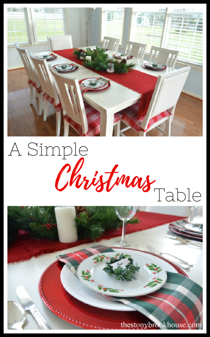 Simple Christmas Table