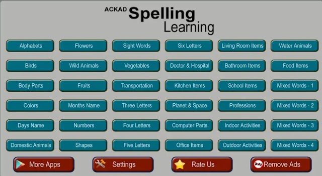 வீட்டில் இருக்கும் குழந்தைகளுக்கான Kids Spelling Learning App