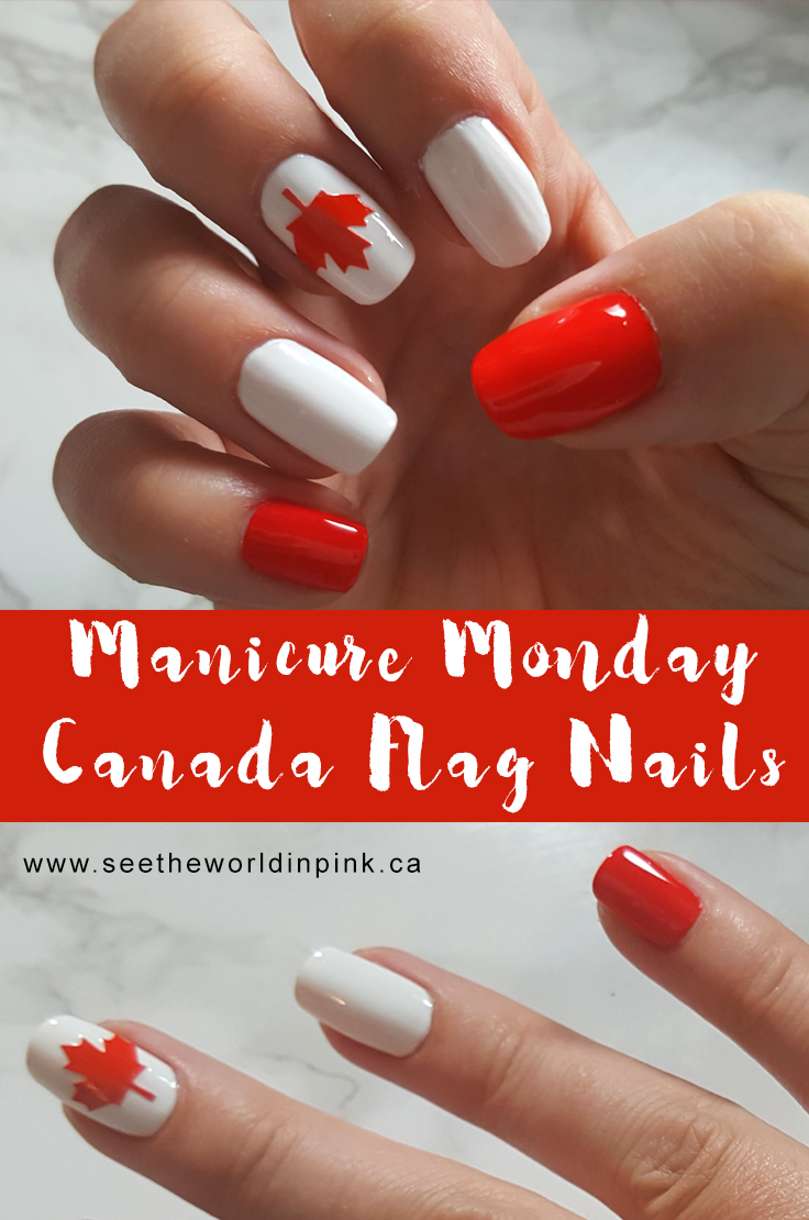 Manicure Monday - Canada Flag Nails! 