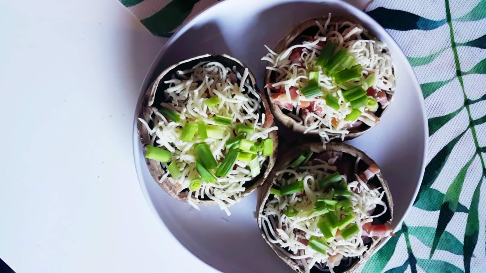 Grillowane pieczarki portobello z boczkiem