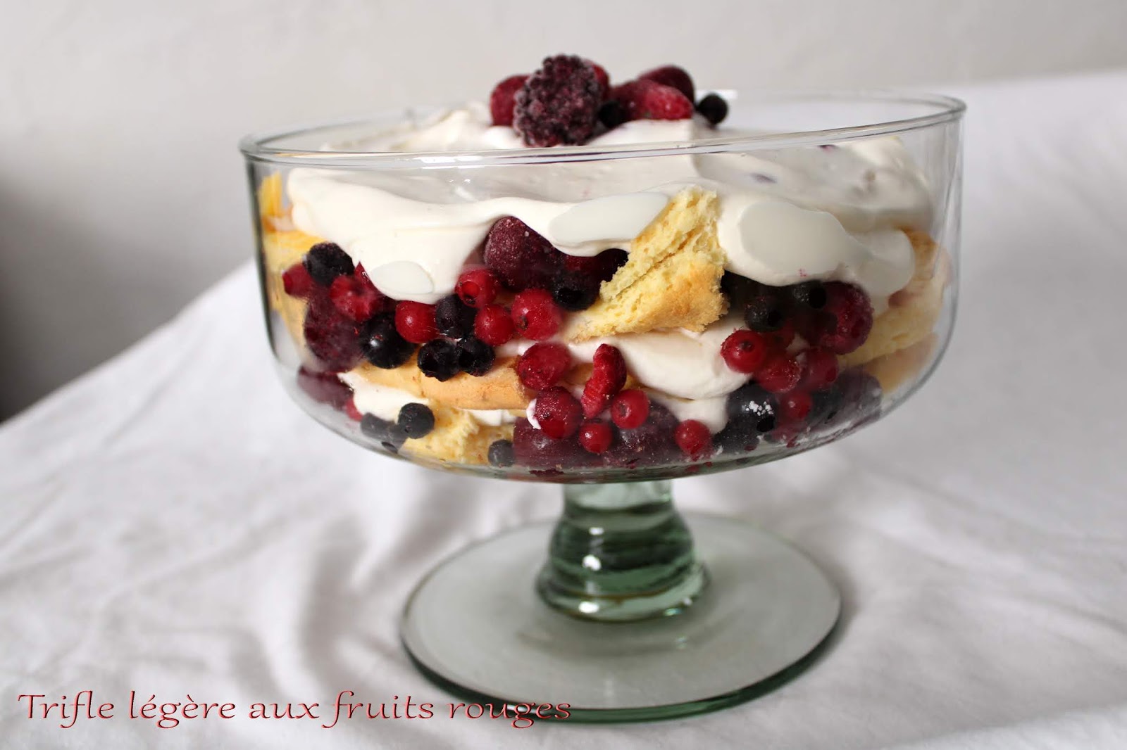 GATEAU GAGA - Love cakes: trifle légère aux fruits rouges