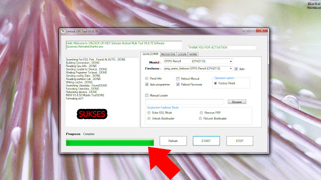BUKA POLA OPPO RENO 4 UNLOCK UFI TOOL