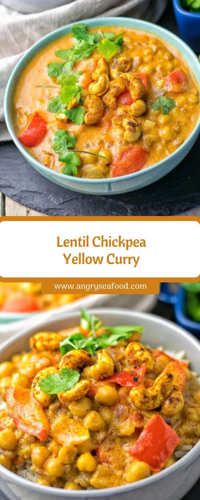 Lentil Chickpea Yellow Curry