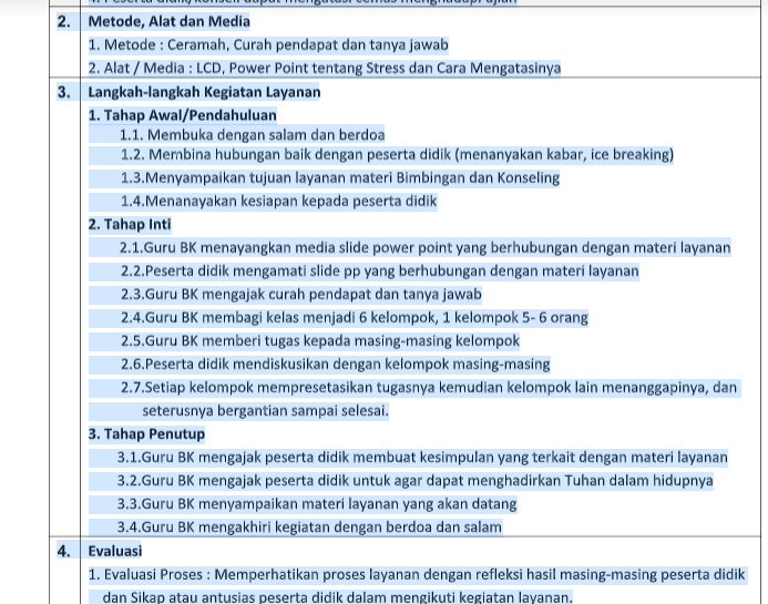 Download RPL Bimbingan Konseling Pilihan Karir Setelah Lulus SMP/MTs