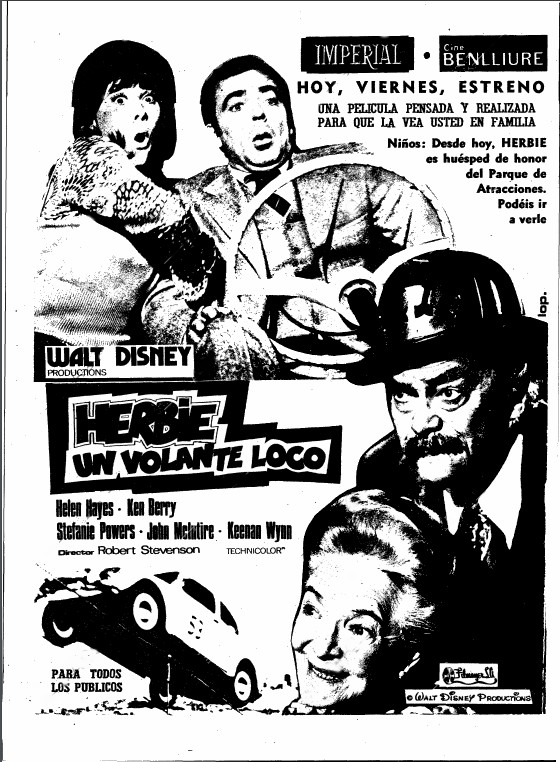 FILMOGRAFIA DISNEY HERBIE, UN VOLANTE LOCO