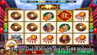 Xe88 famous slot game God of Wealth