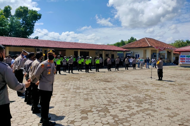 Polres Dompu laksanakan simulasi rayonisasi pengamanan Pilkada