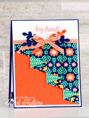 Learn how to create a fun and easy drapery fun fold card using the Sweet Symmetry DSP and In Symmetry ?bundle from Stampin' Up!