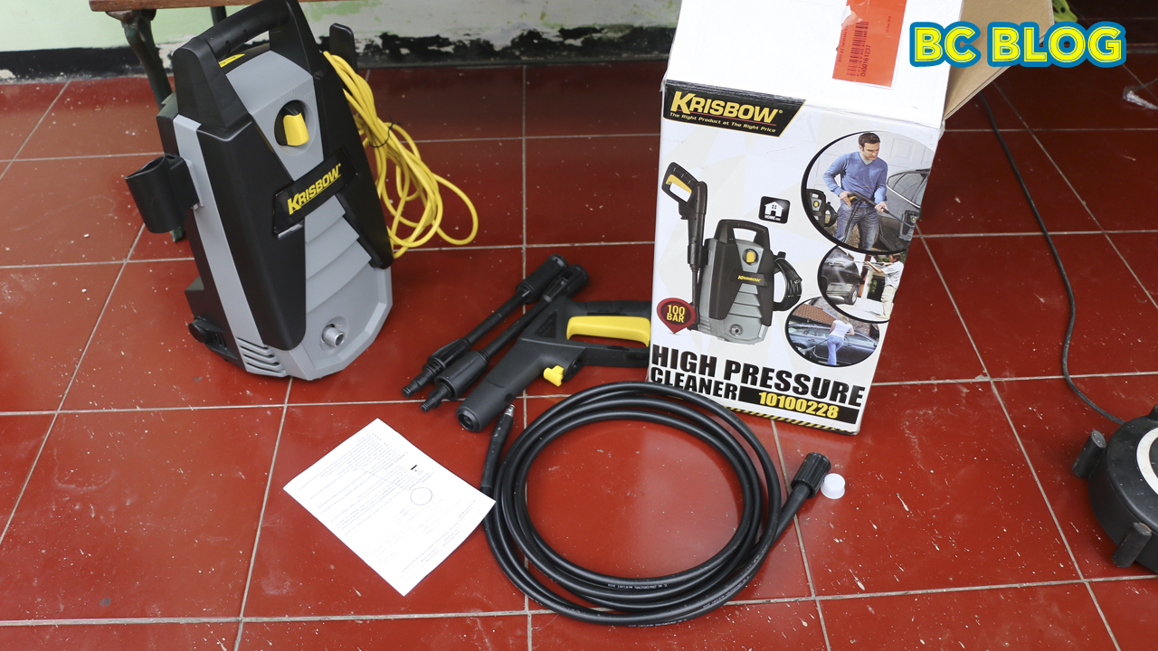 Unboxing Mesin Cuci Steam Motor Mobil Krisbow High Pressure Jet Cleaner 10100228 Cara Cara