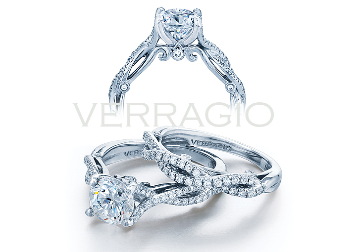 Sabri Guven Fine Jewelry Verragio Insignia Diamond Double Twist Shank