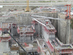 Present day construction at "Nuevo Canal" at Panama Canal