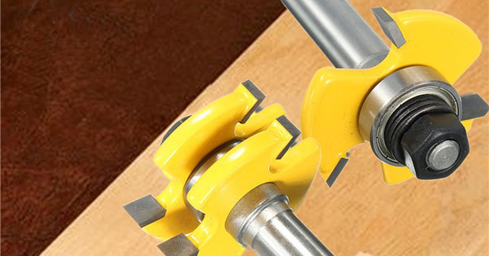Matched Tongue Groove Router Bit Set 3 Wing 1/2-Inch Shank Cutter ...