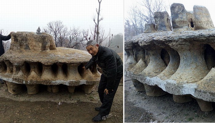 Encuentran en China una roca con forma desconcertante Hubei4