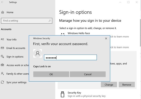 Windows 10에서 PIN을 제거하는 방법