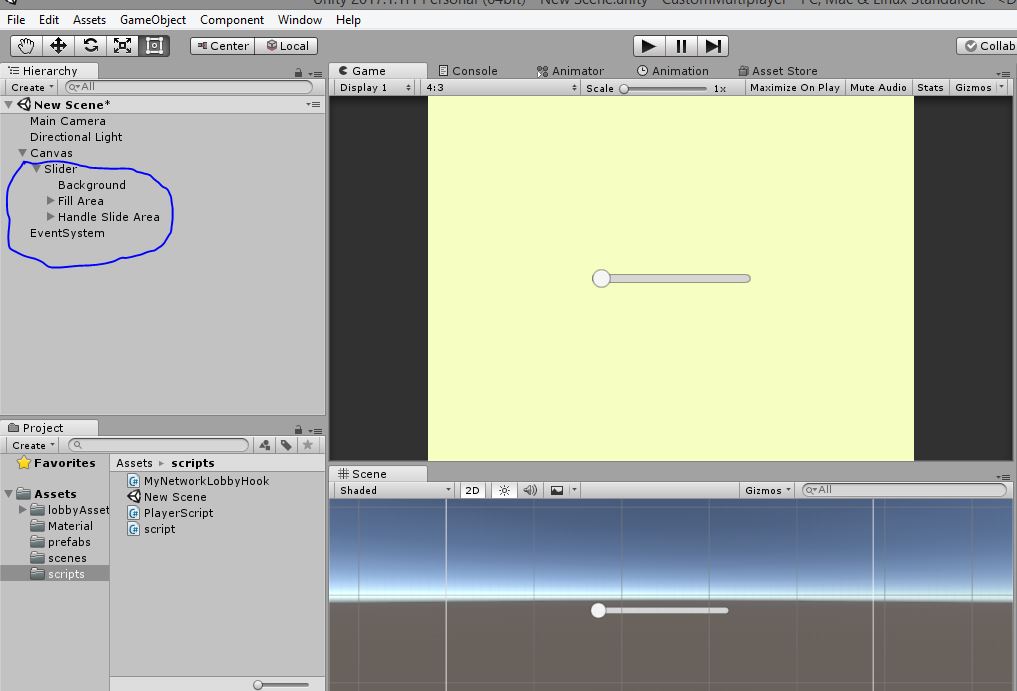 Tech Tutorials how to use slider in unity