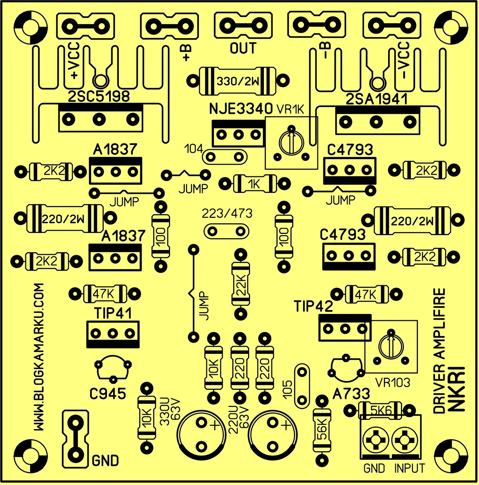 Power Amplifier Rakitan Buatan Indonesia NKRI Driver BLOGKAMARKU