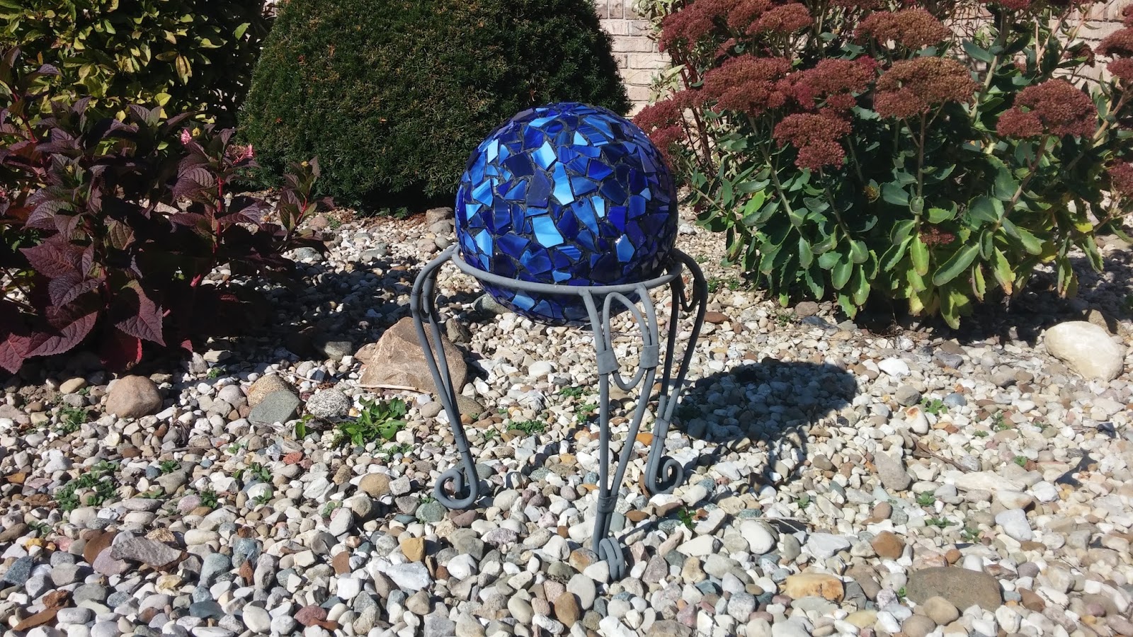 DIY Gazing Ball Made from a Bowling Ball