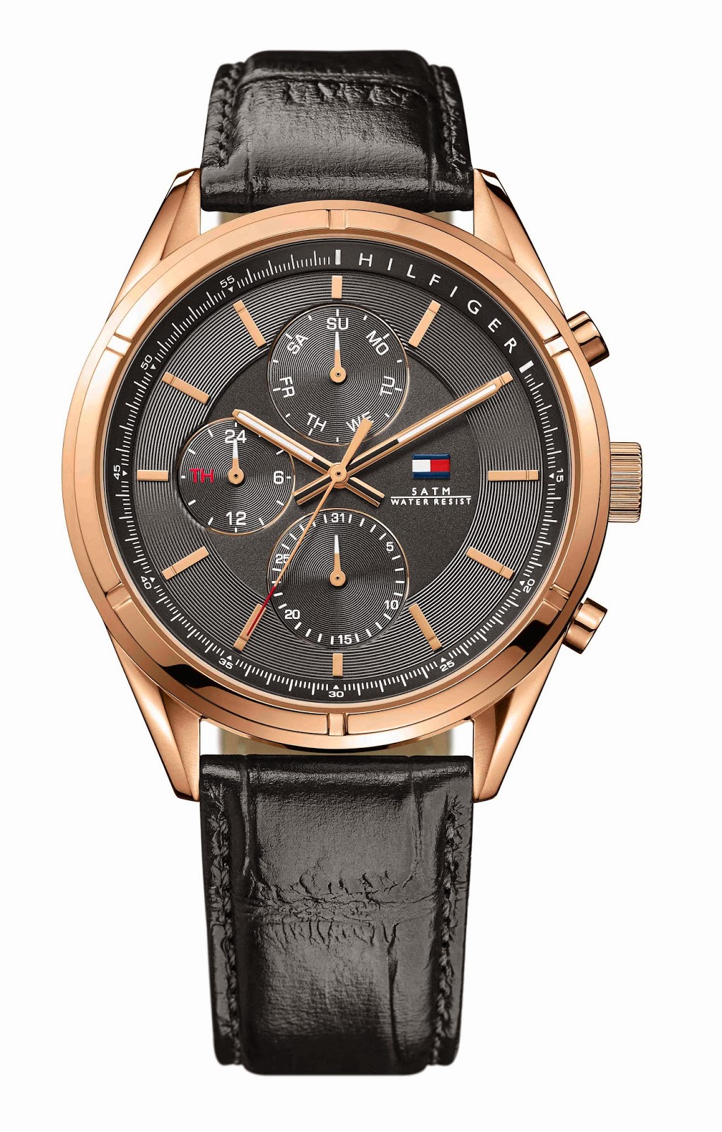 men's styling: ROSE-GOLD MENS WATCH HEADLINES TOMMY WATCHES NEW SS15