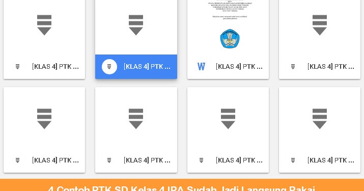4 Contoh Ptk Sd Kelas 4 Ipa Sudah Jadi Langsung Pakai Operator Sekolah