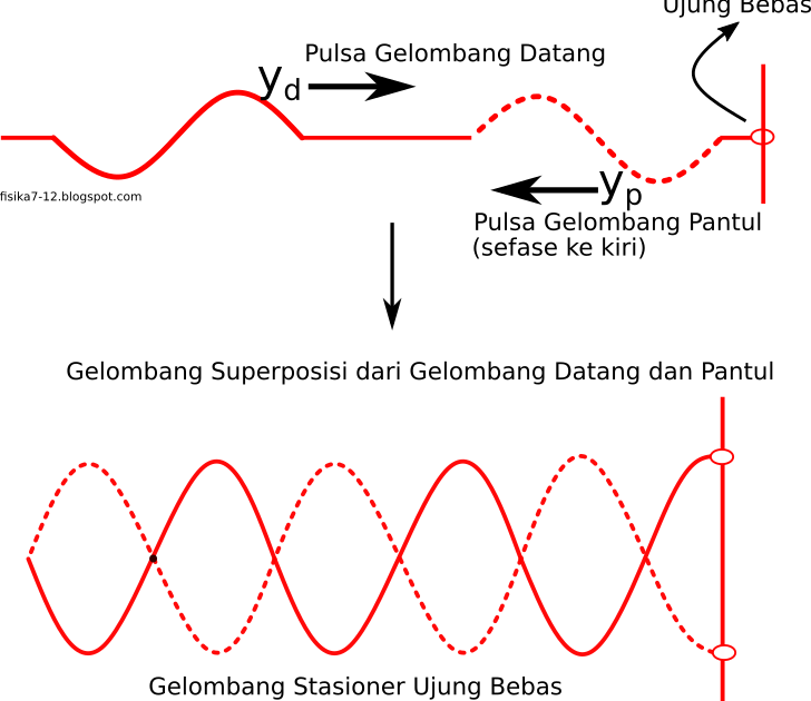 Fisika7 12 Ringkasan Materi Contoh Pembahasan Soal Bank Soal Animasi Dan Simulasi Fisika Contoh Soal Gelombang Stasioner Berdiri Ujung Bebas