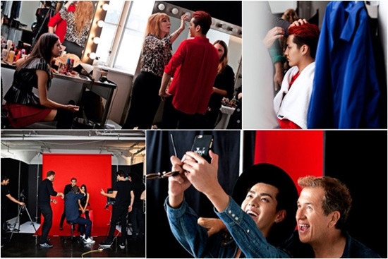 Kris Wu and Kendall Jenner Vogue China BTS (2) 