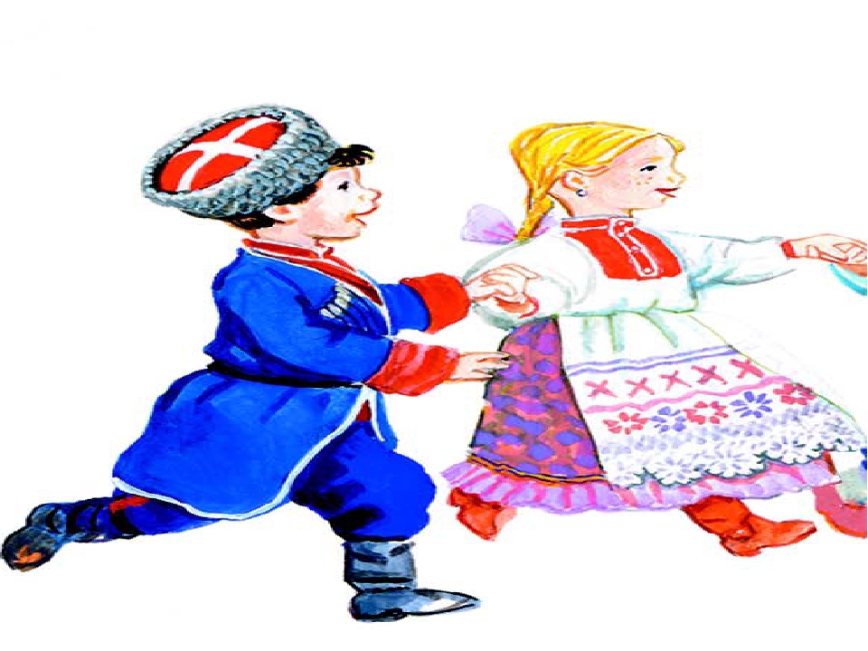 Народный танец в детском саду